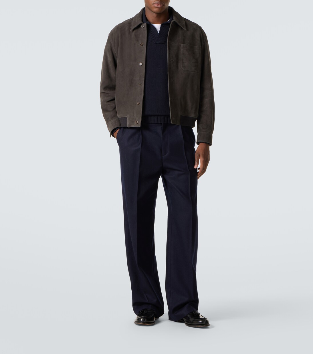 Wool polo sweater | Thom Sweeney