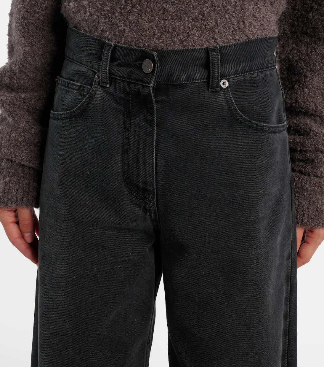 High-Rise Straight Jeans Clair | The Row