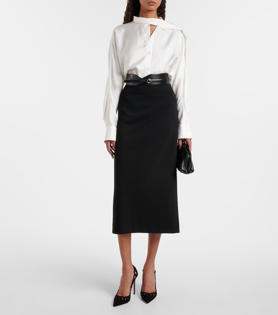 Peep 105 scalloped leather pumps | Aquazzura