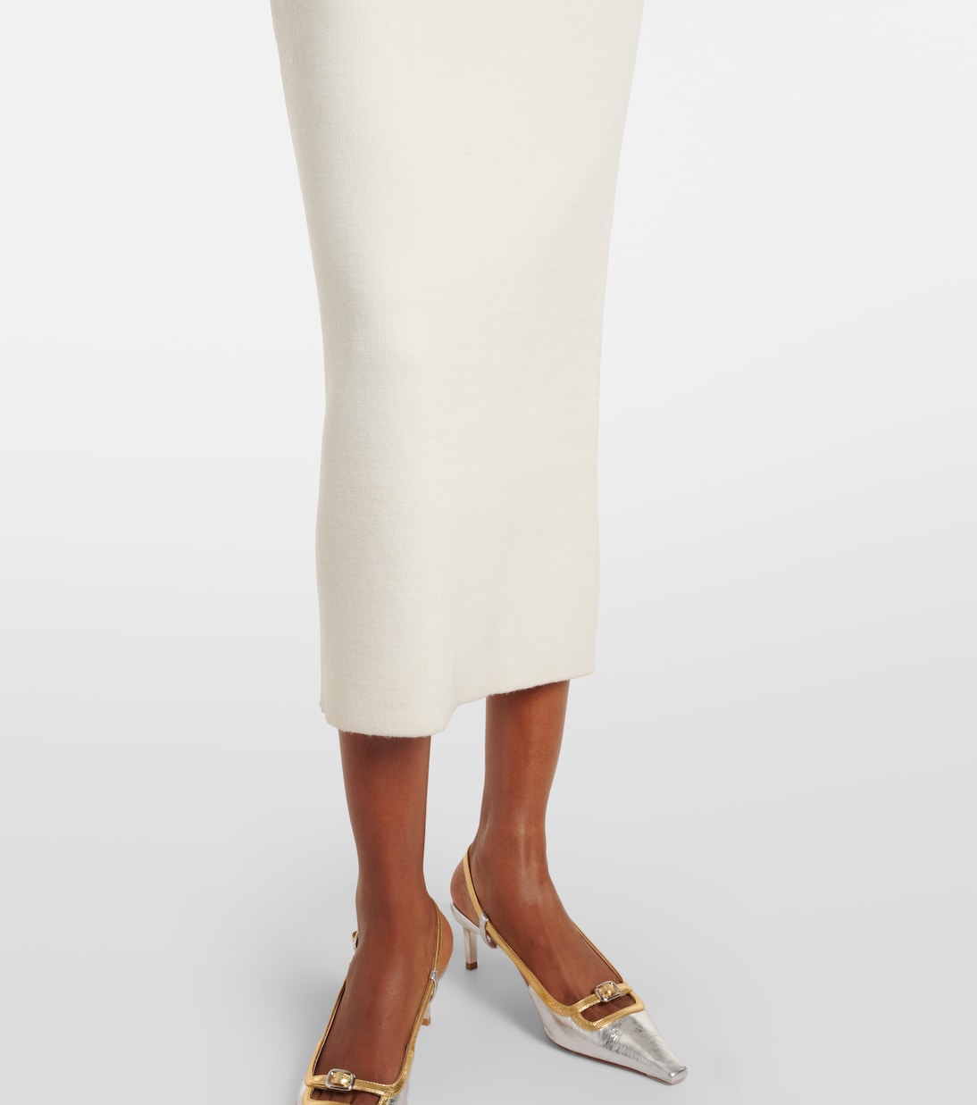 Embellished knitted midi dress | Self-Portrait