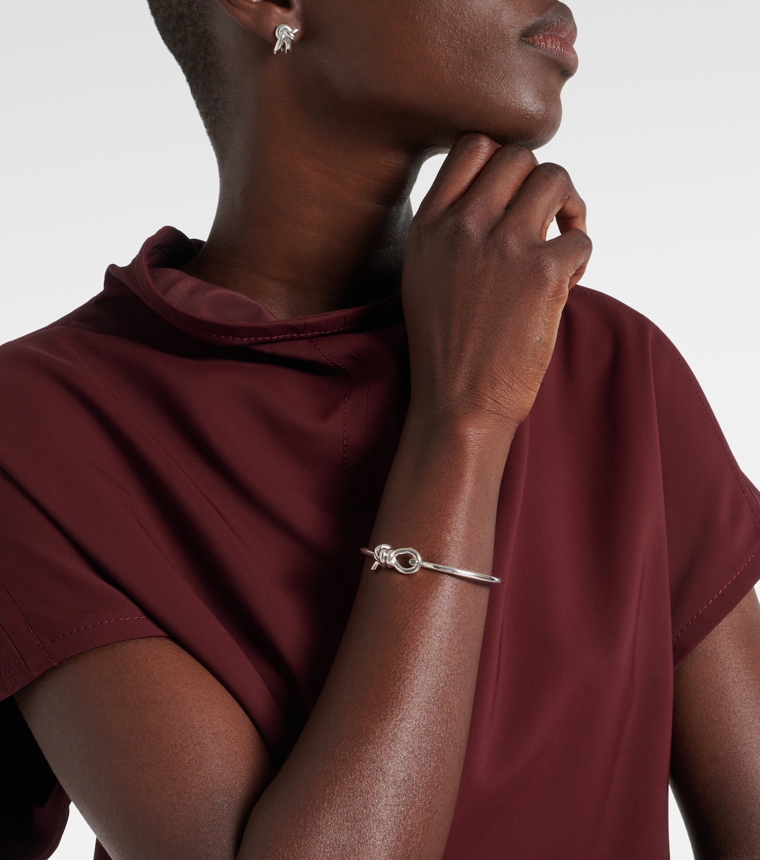 Knot sterling silver bracelet | Bottega Veneta
