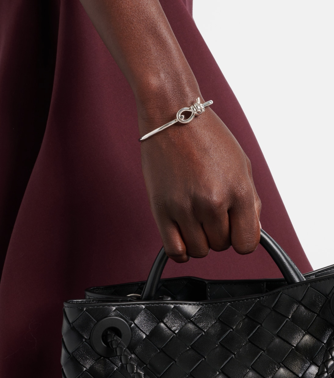 Knot sterling silver bracelet | Bottega Veneta