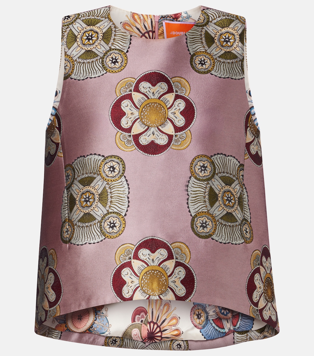 La Scala asymmetric jacquard top | La DoubleJ