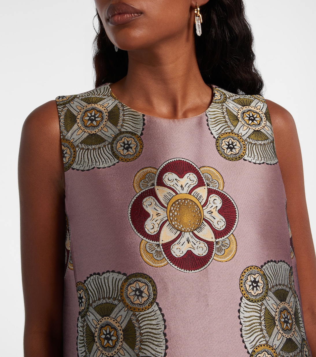 La Scala asymmetric jacquard top | La DoubleJ