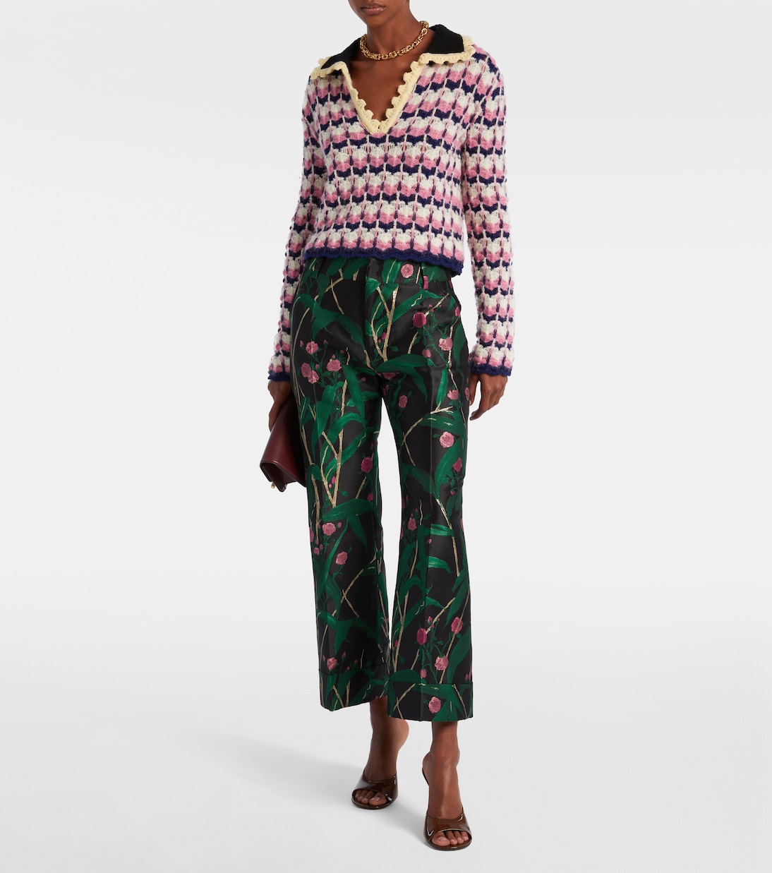 Camisa Picket en mezcla de lana y mohair | La DoubleJ