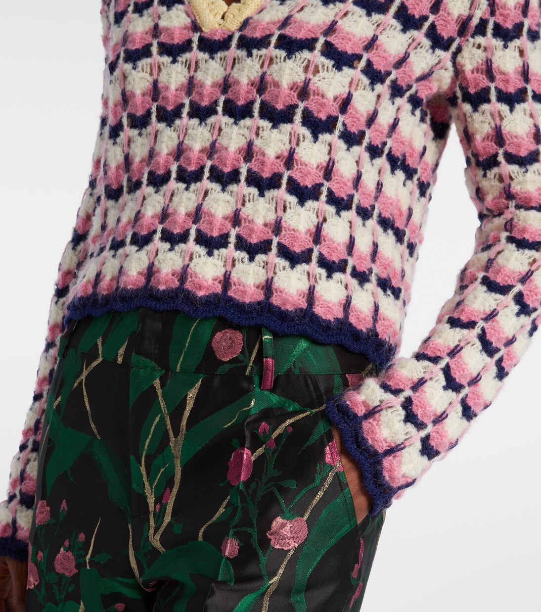 Camisa Picket en mezcla de lana y mohair | La DoubleJ