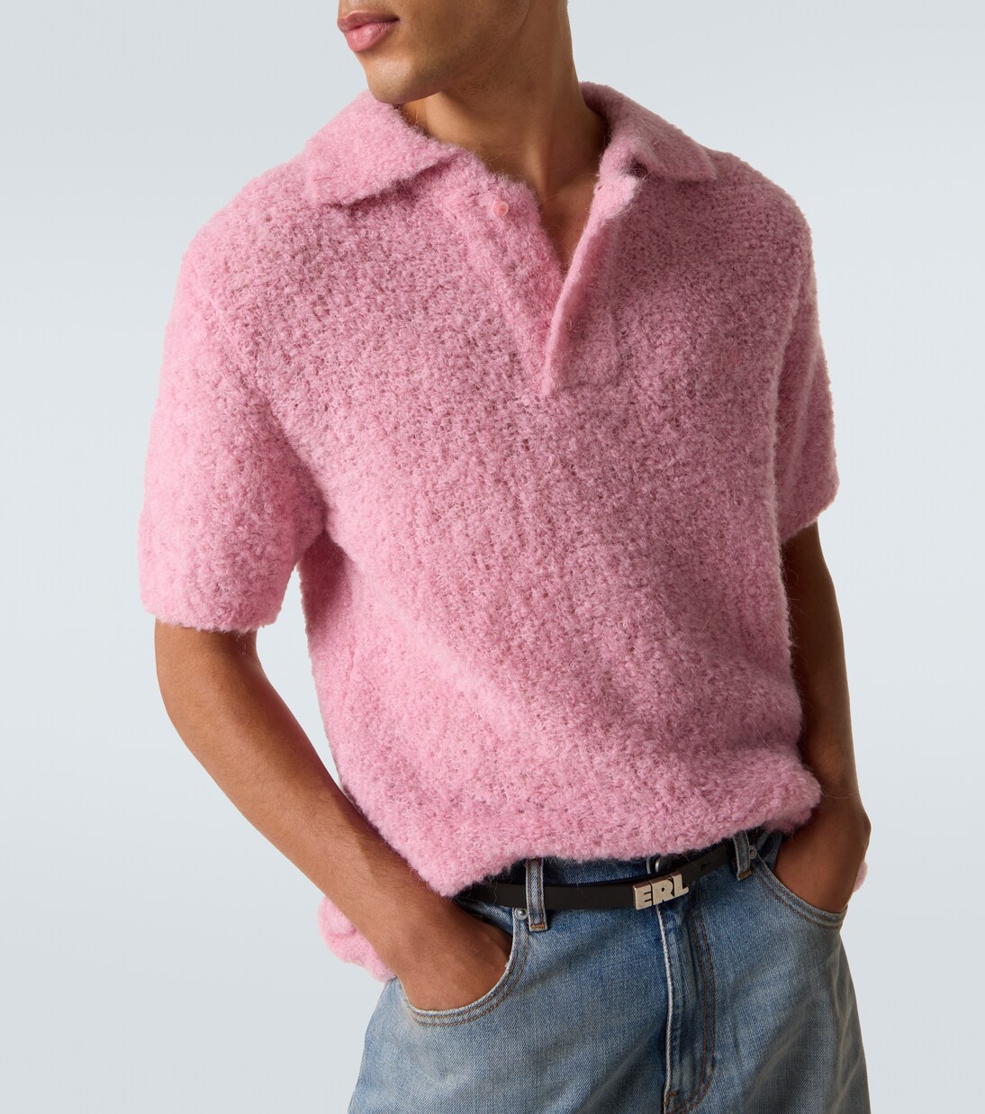 Alpaca-blend polo sweater | ERL