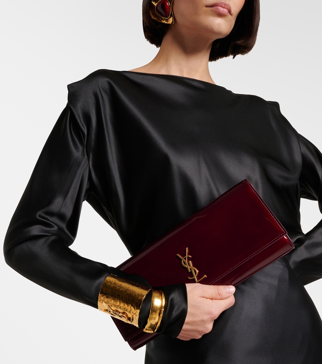 Kate patent leather clutch | Saint Laurent