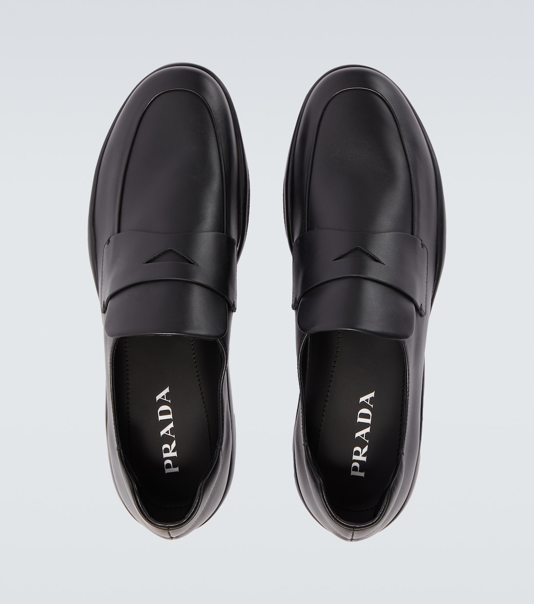 Toblach leather penny loafers | Prada