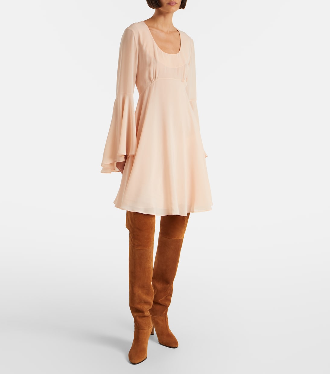 Eve 85 embellished suede over-the-knee boots | Chloé