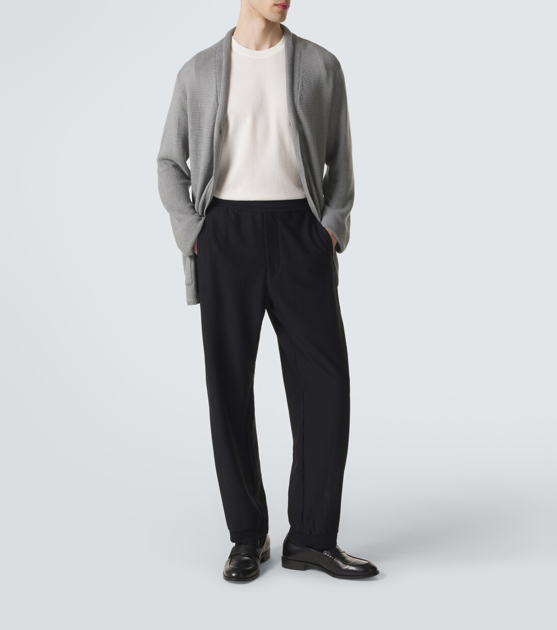Knitted straight pants | Giorgio Armani