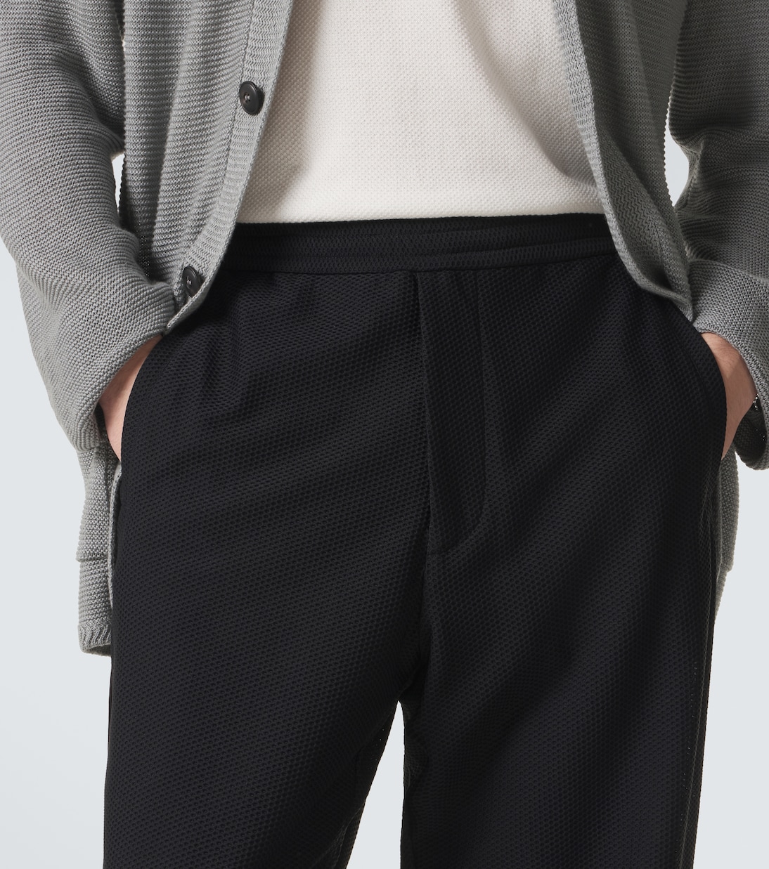 Knitted straight pants | Giorgio Armani