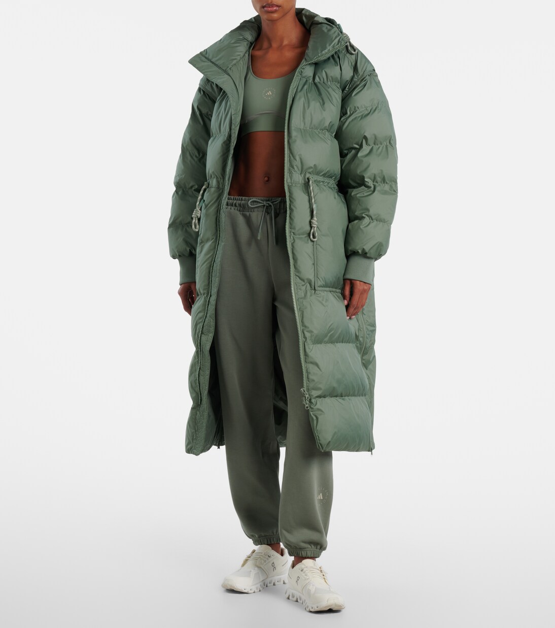 Hooded puffer coat | Adidas by Stella McCartney