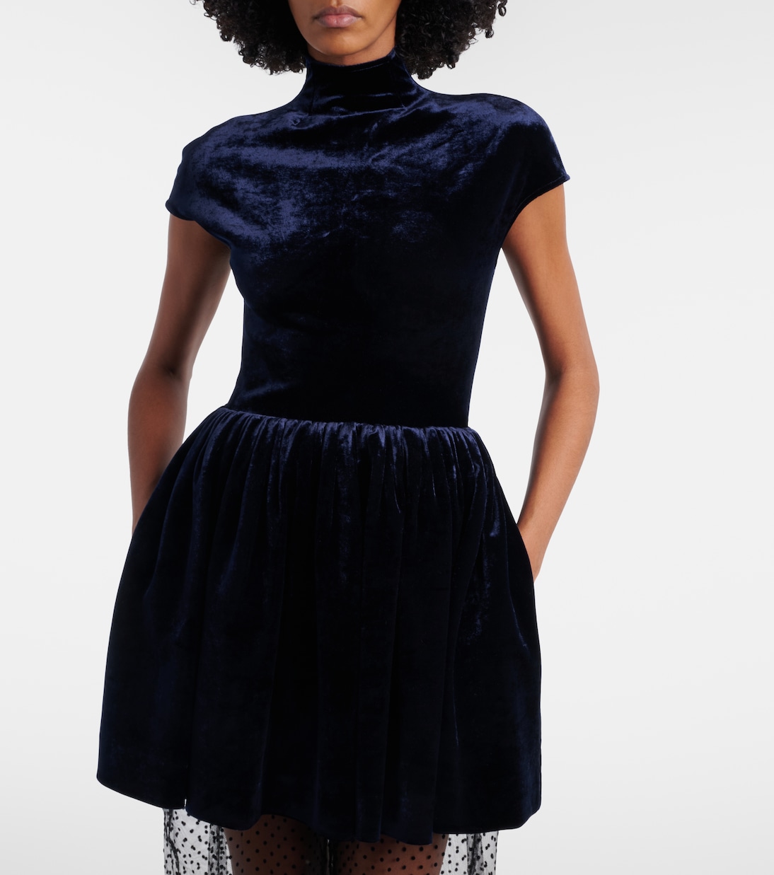 Velvet minidress | Alaïa