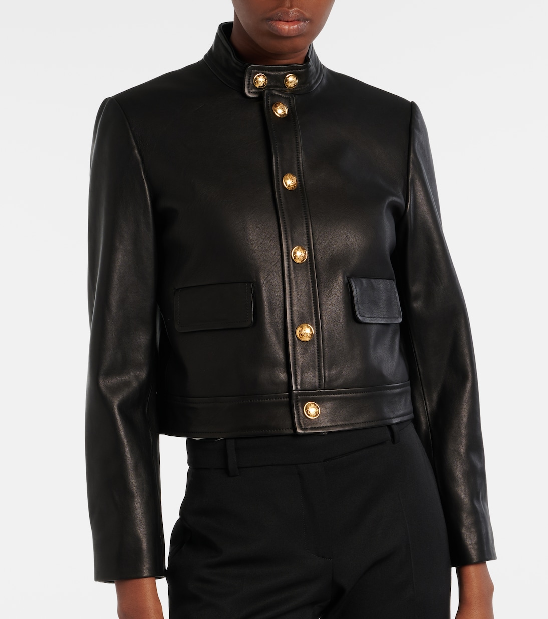 Hadley cropped leather jacket | Nili Lotan
