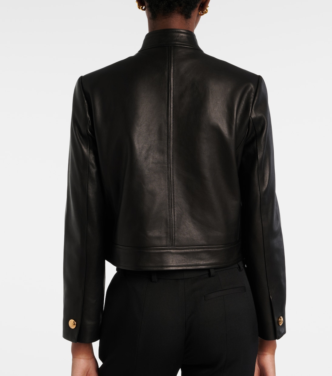 Hadley cropped leather jacket | Nili Lotan