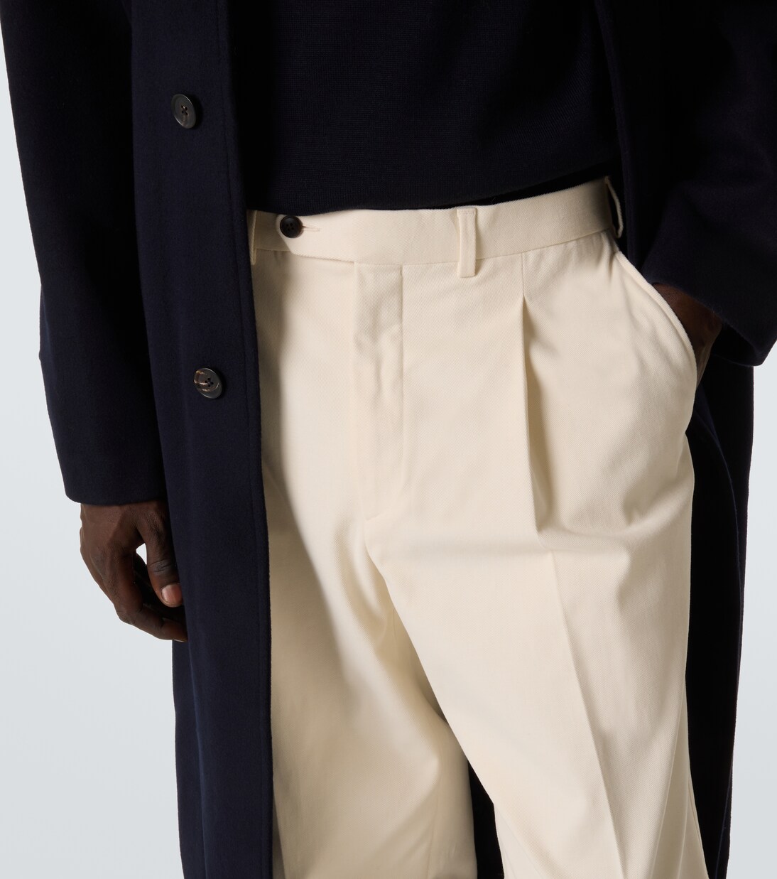 Cotton straight pants | Saman Amel