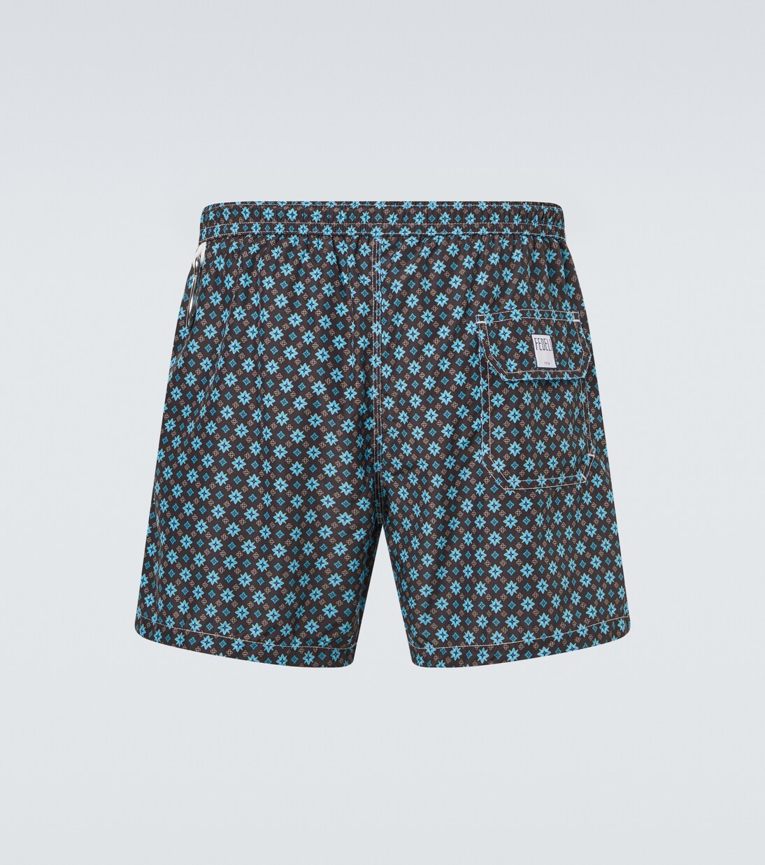 Madeira printed swim trunks | Fedeli