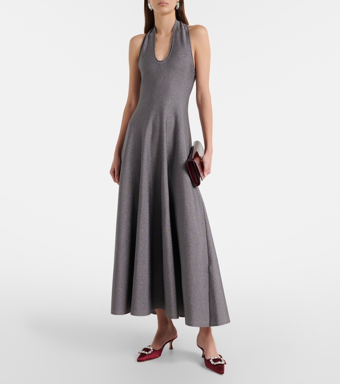 Mayjou 50 crystal-embellished satin mules | Manolo Blahnik