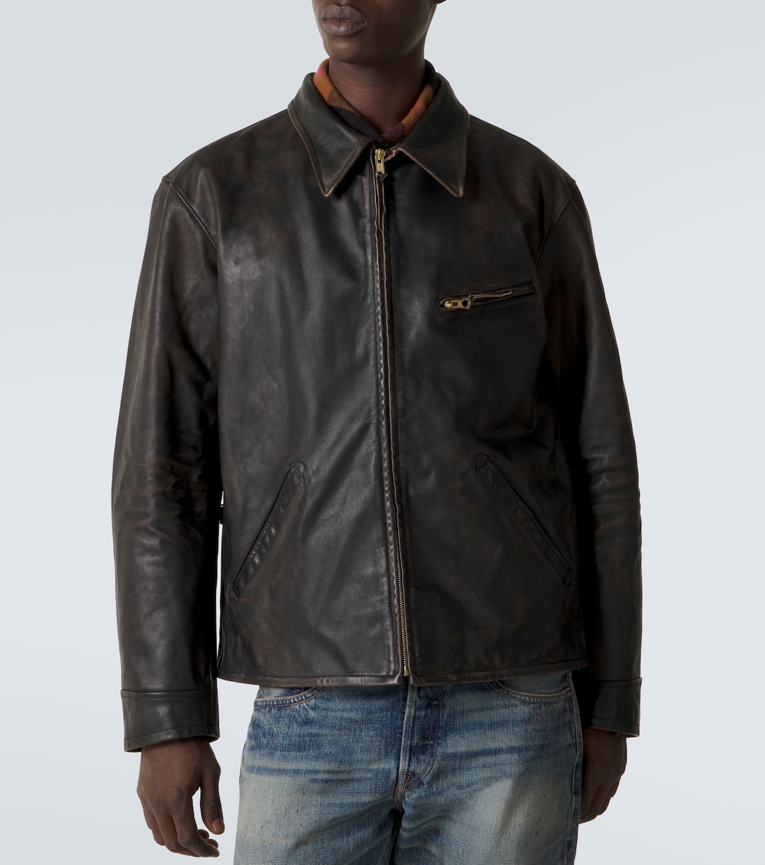 Lynton leather biker jacket | RRL