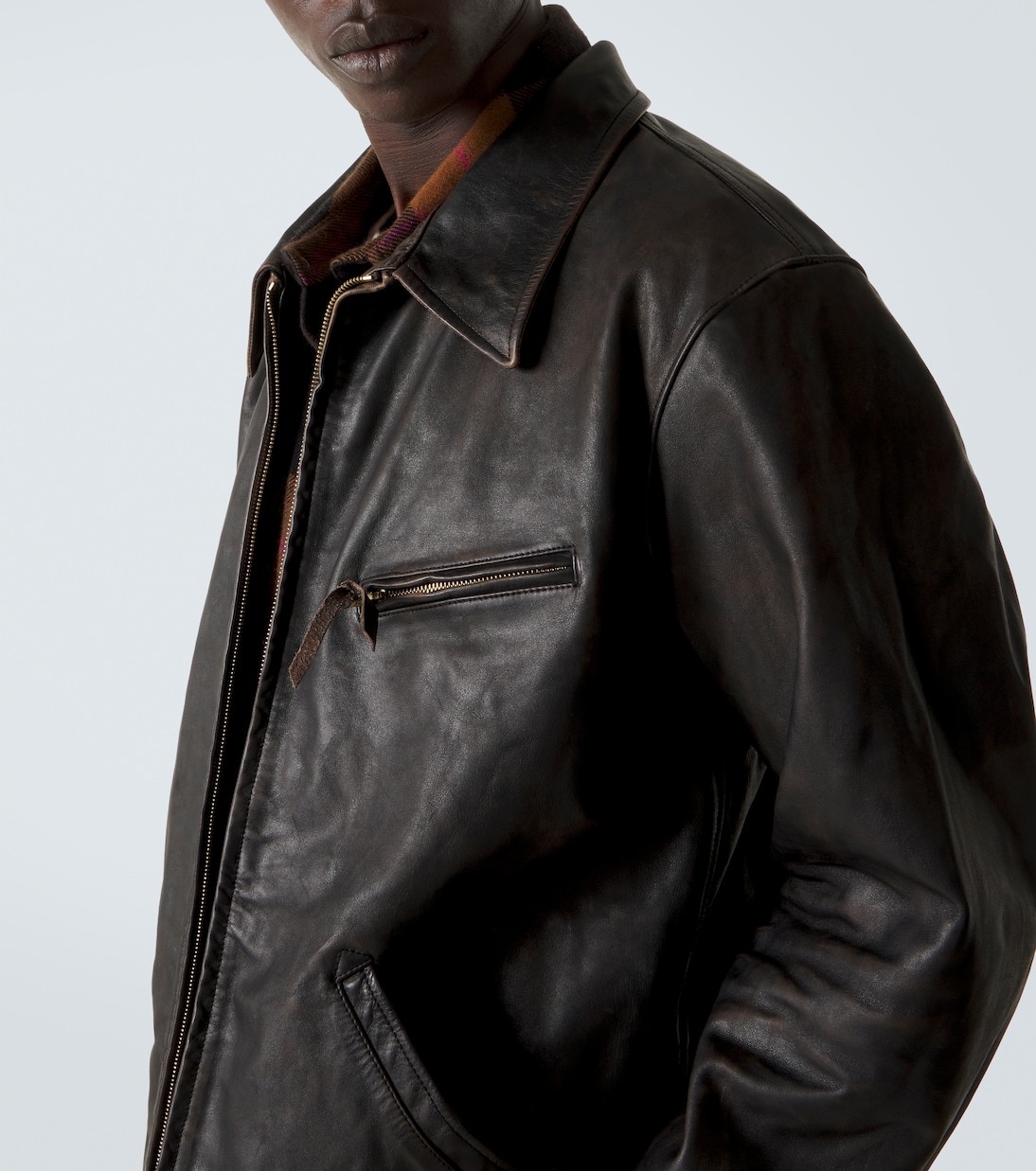Lynton leather biker jacket | RRL