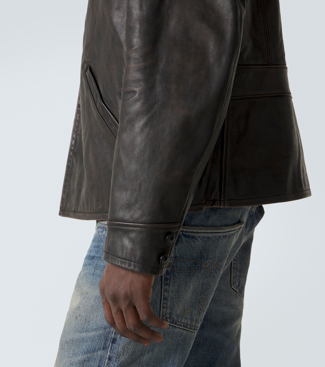 Lynton leather biker jacket | RRL