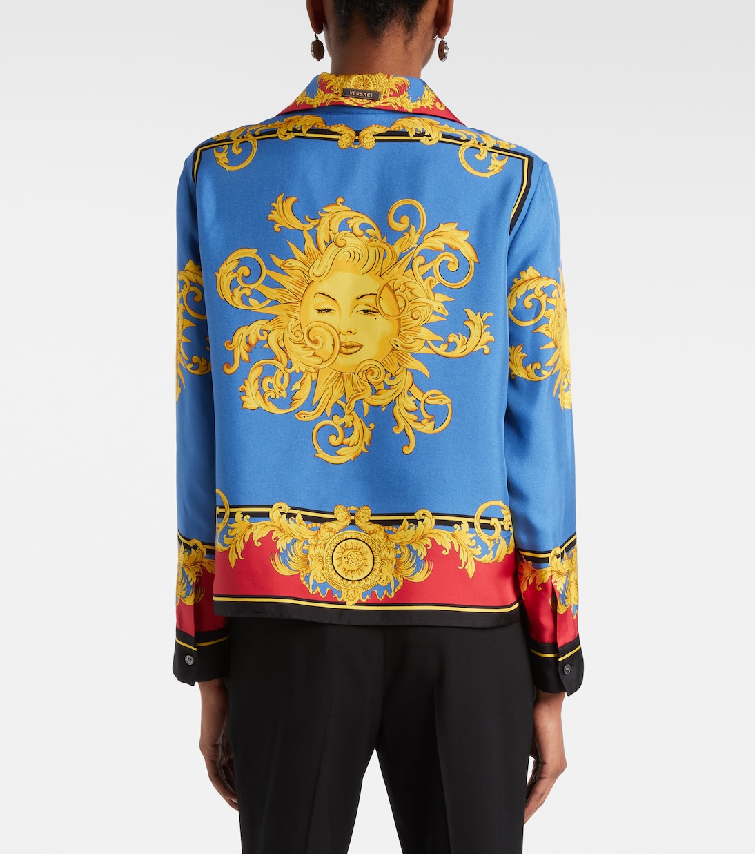 Printed silk twill shirt | Versace