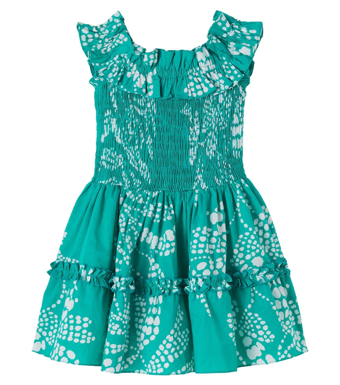 Robe Amber imprimée en coton | Poupette St Barth Kids