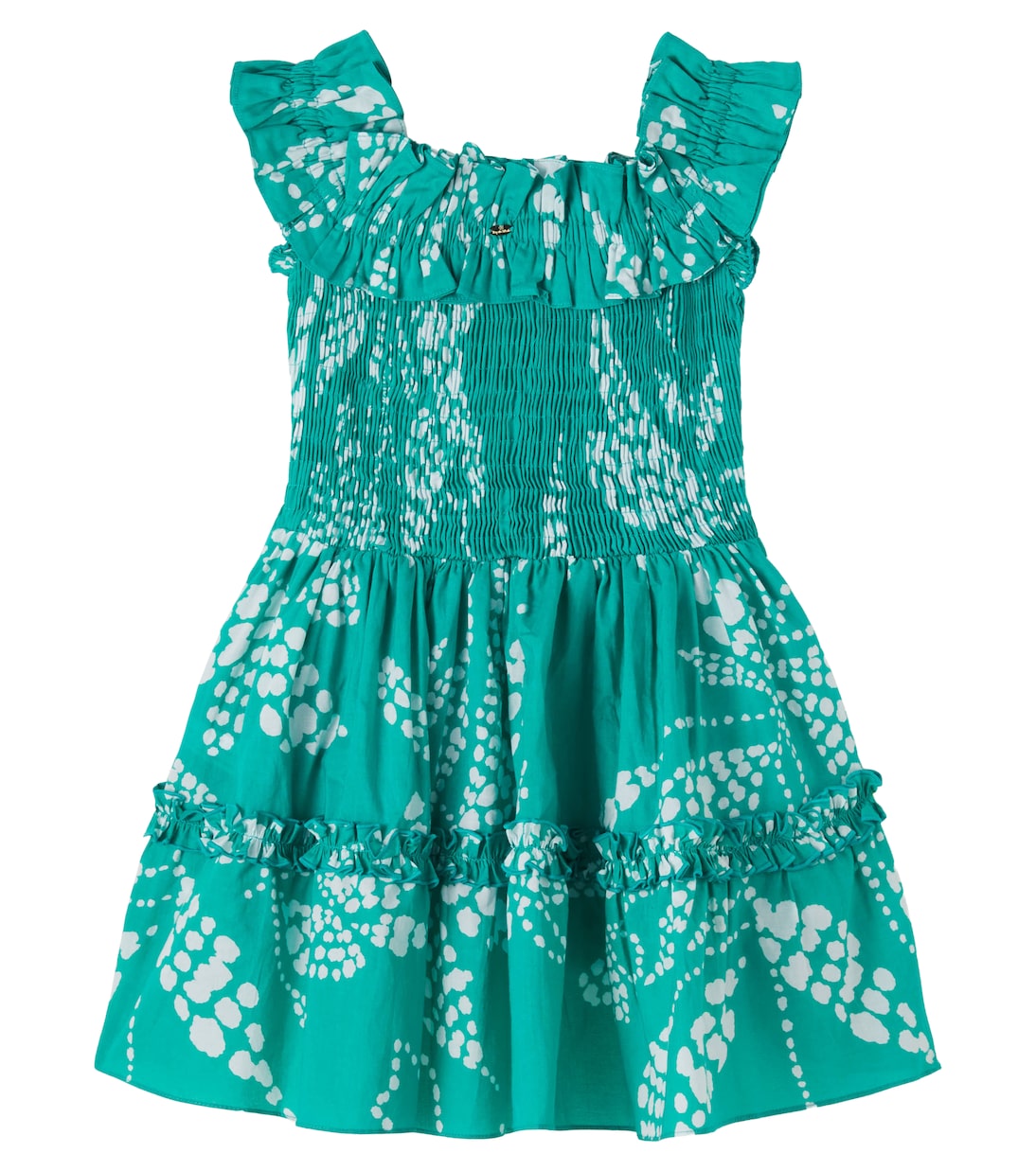 Robe Amber imprimée en coton | Poupette St Barth Kids