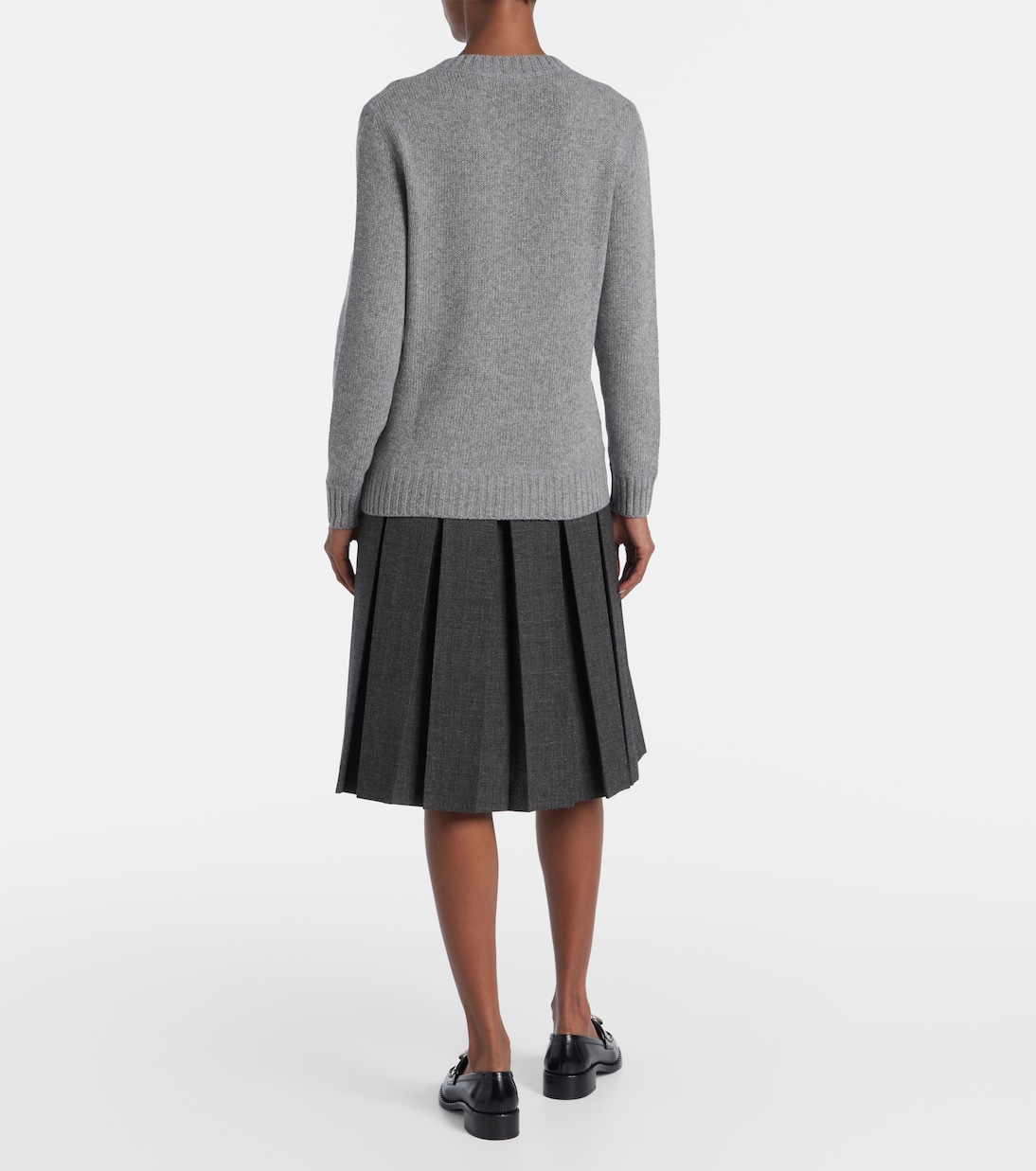 Pullover in lana e cashmere con logo | Prada