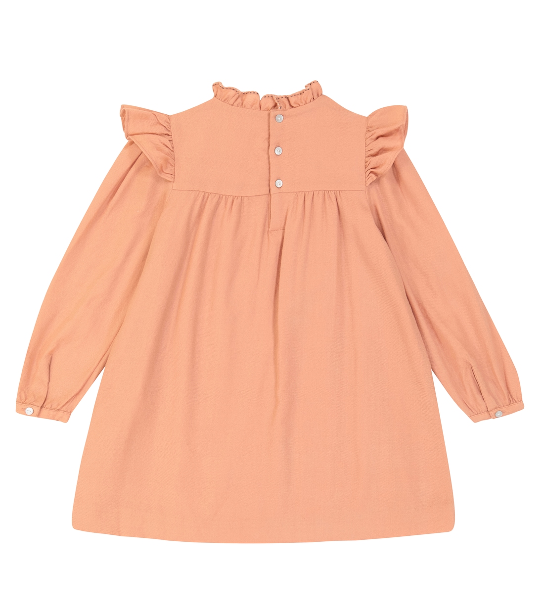 Ruffled wool dress | Bonpoint