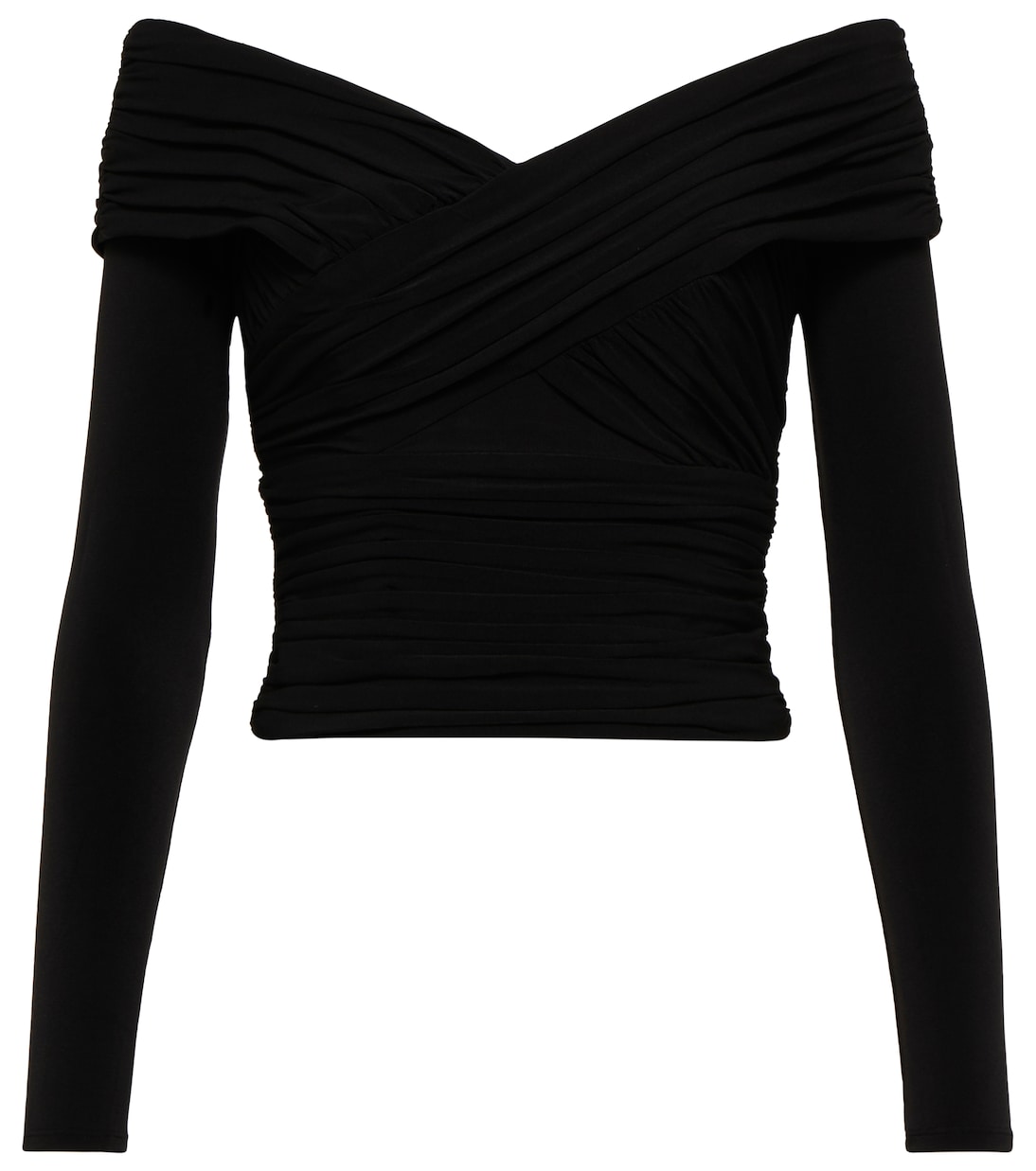 Off-Shoulder-Top aus Jersey | Self-Portrait