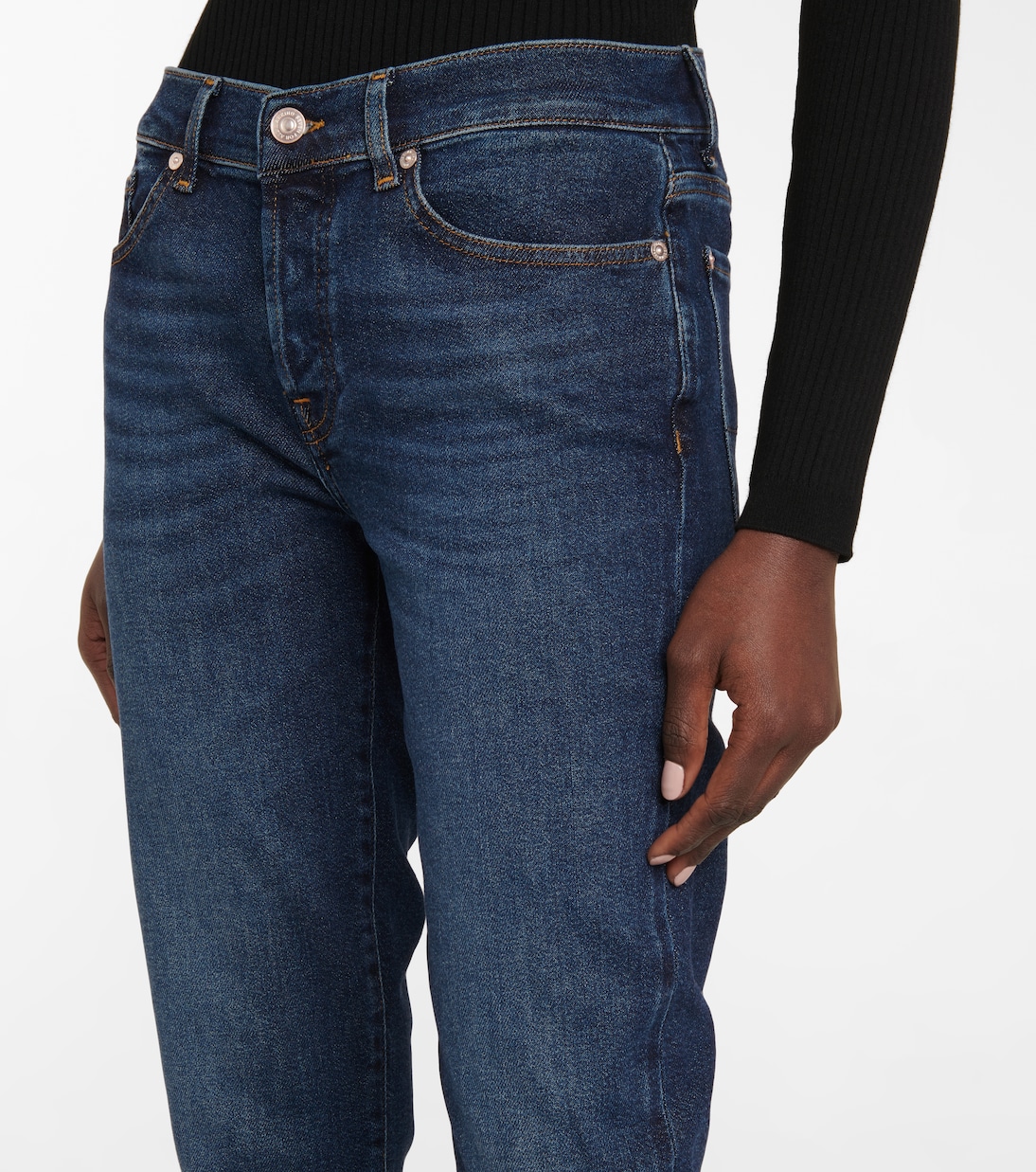 Asher mid-rise cropped slim jeans | 7 For All Mankind