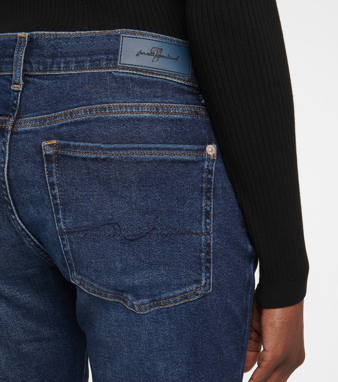 Asher mid-rise cropped slim jeans | 7 For All Mankind
