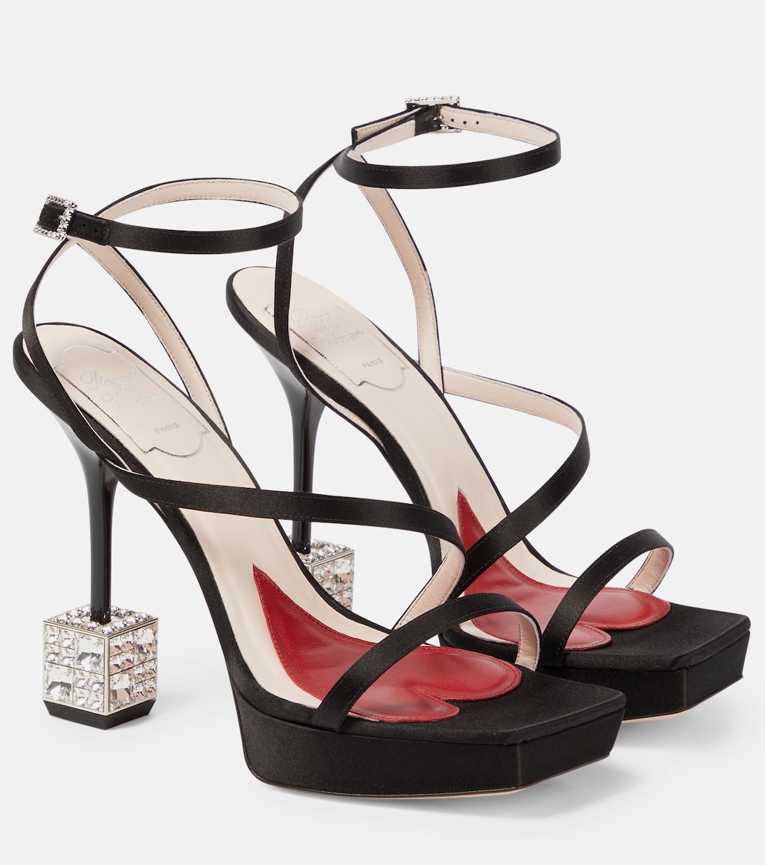 Plateausandalen Cube Strass 120 | Roger Vivier
