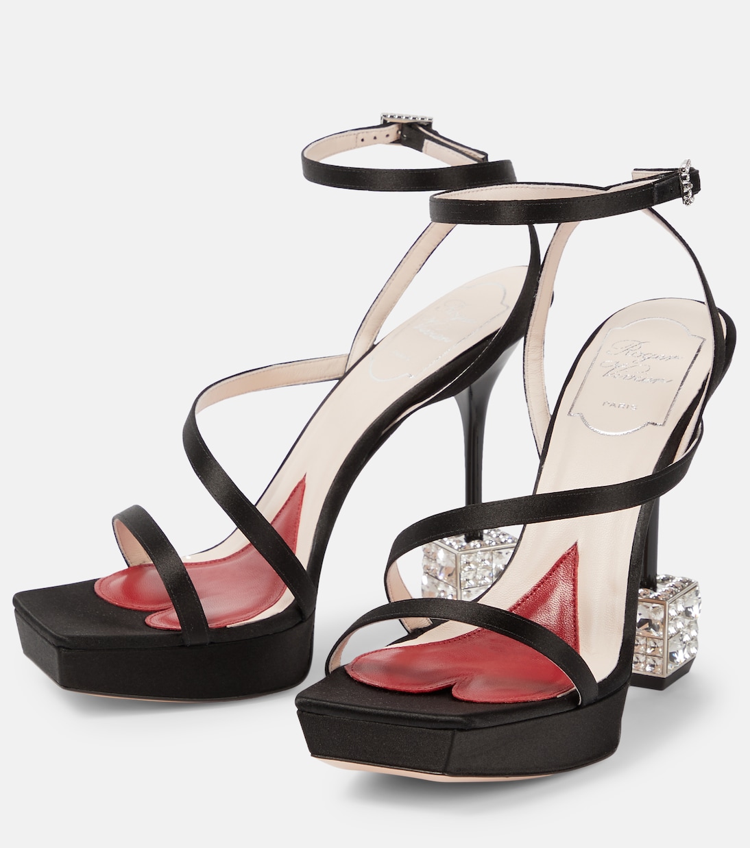Plateausandalen Cube Strass 120 | Roger Vivier