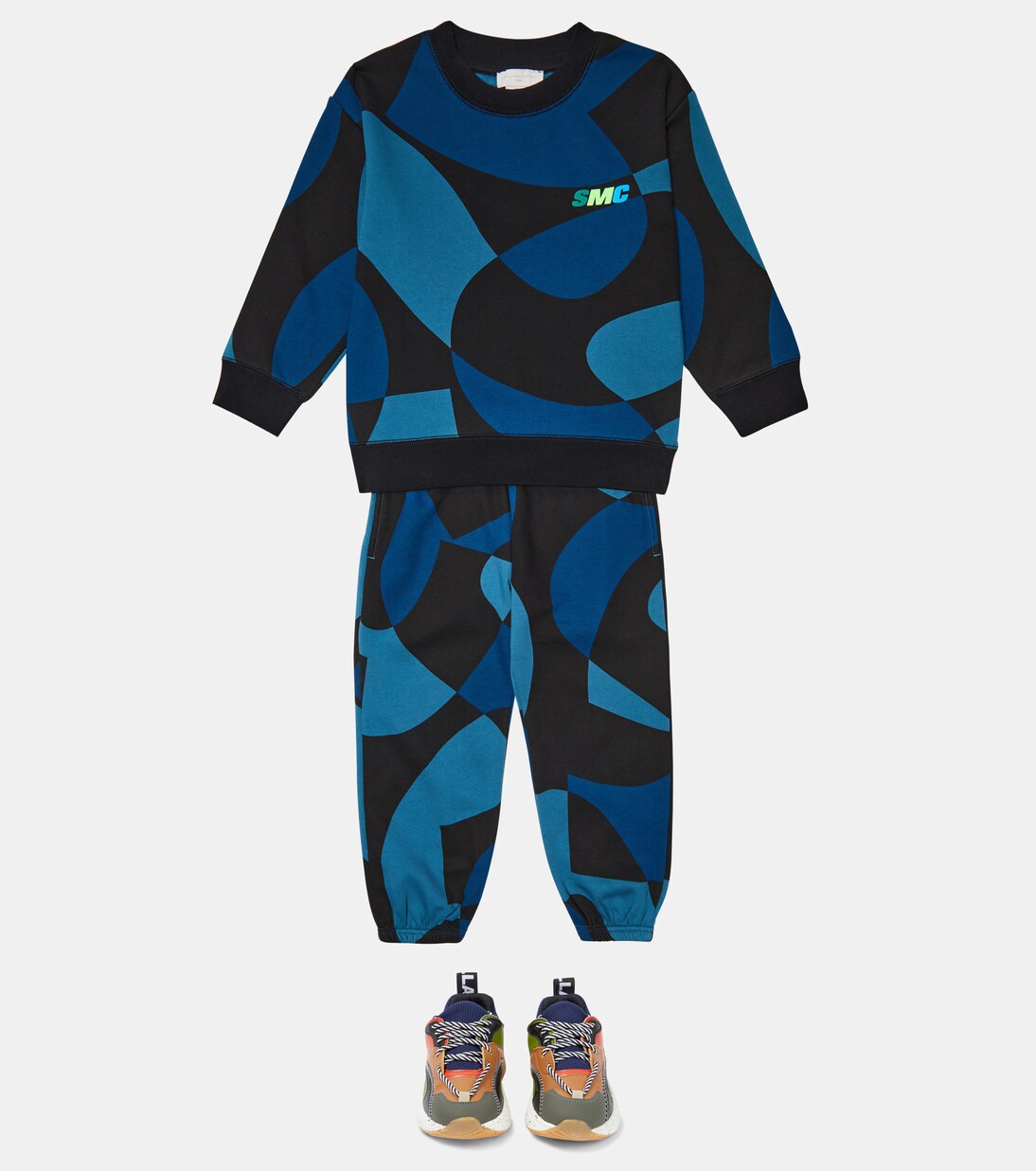 Printed cotton sweatshirt and sweatpants set | Stella McCartney Kids