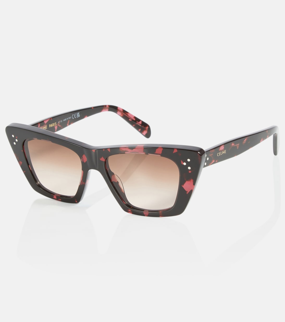 Occhiali da sole CELINE con montatura a gatto, stile giovane e trendy