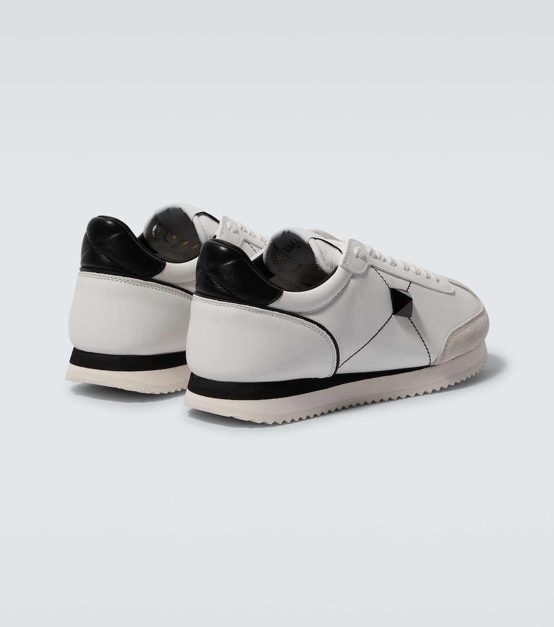 Stud Around low top leather sneakers in white Valentino Garavani Mytheresa