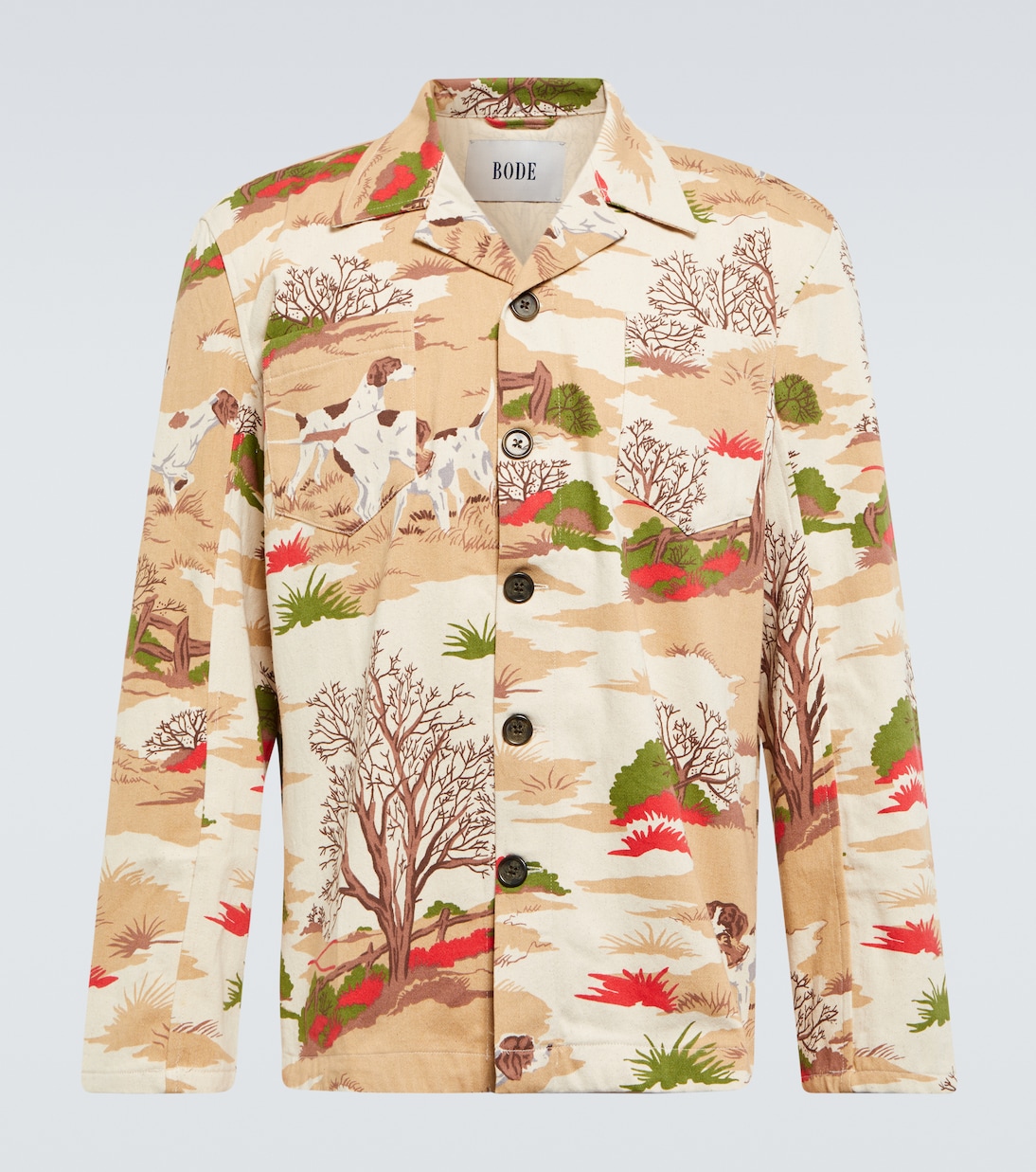 Printed cotton shirt | Bode