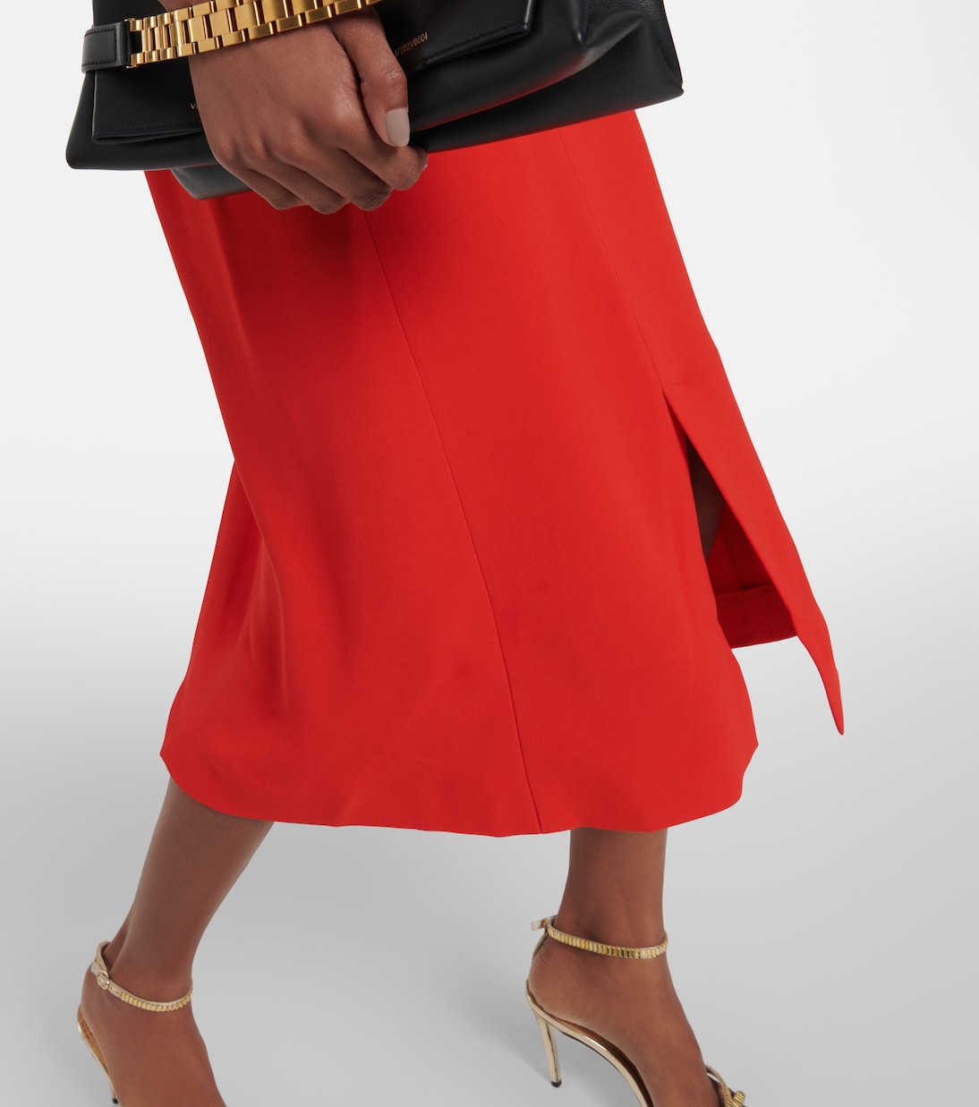 Off-shoulder cady midi dress | Victoria Beckham