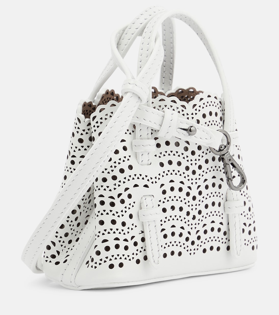 Borsa a tracolla Mina Mini in pelle | Alaïa