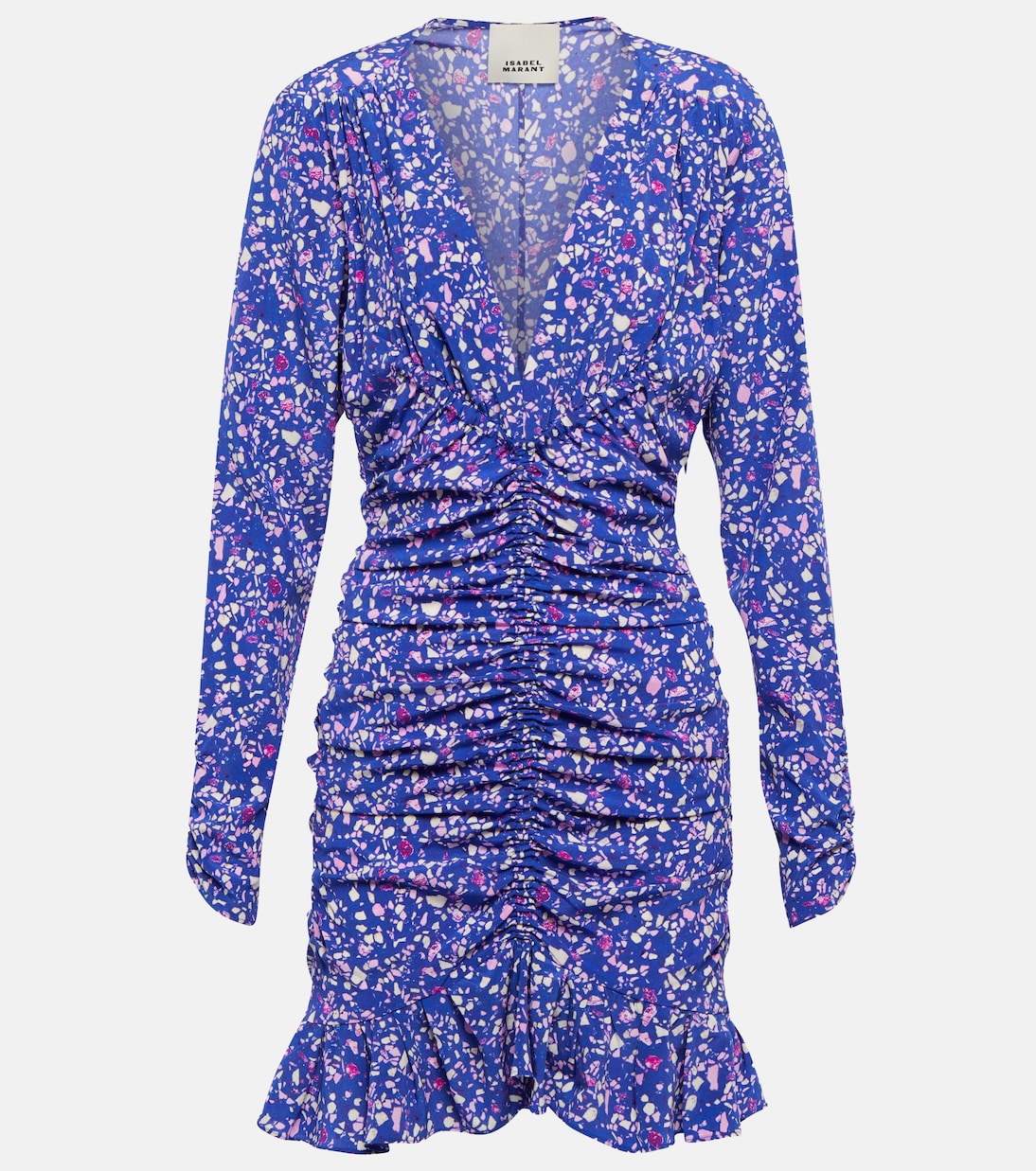 Vestido corto Lara en mezcla de seda | Isabel Marant