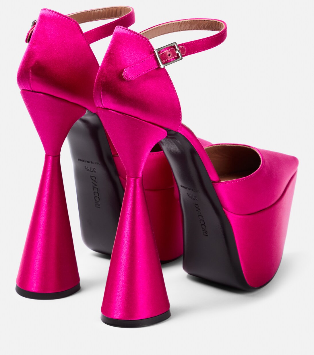 Pumps In raso con plateau | D'Accori