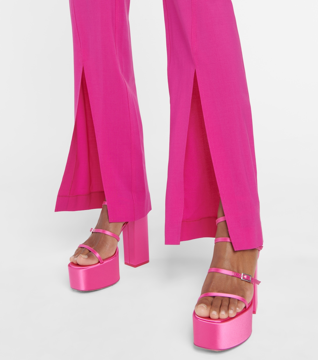 Jessica 130 satin platform sandals | Paris Texas