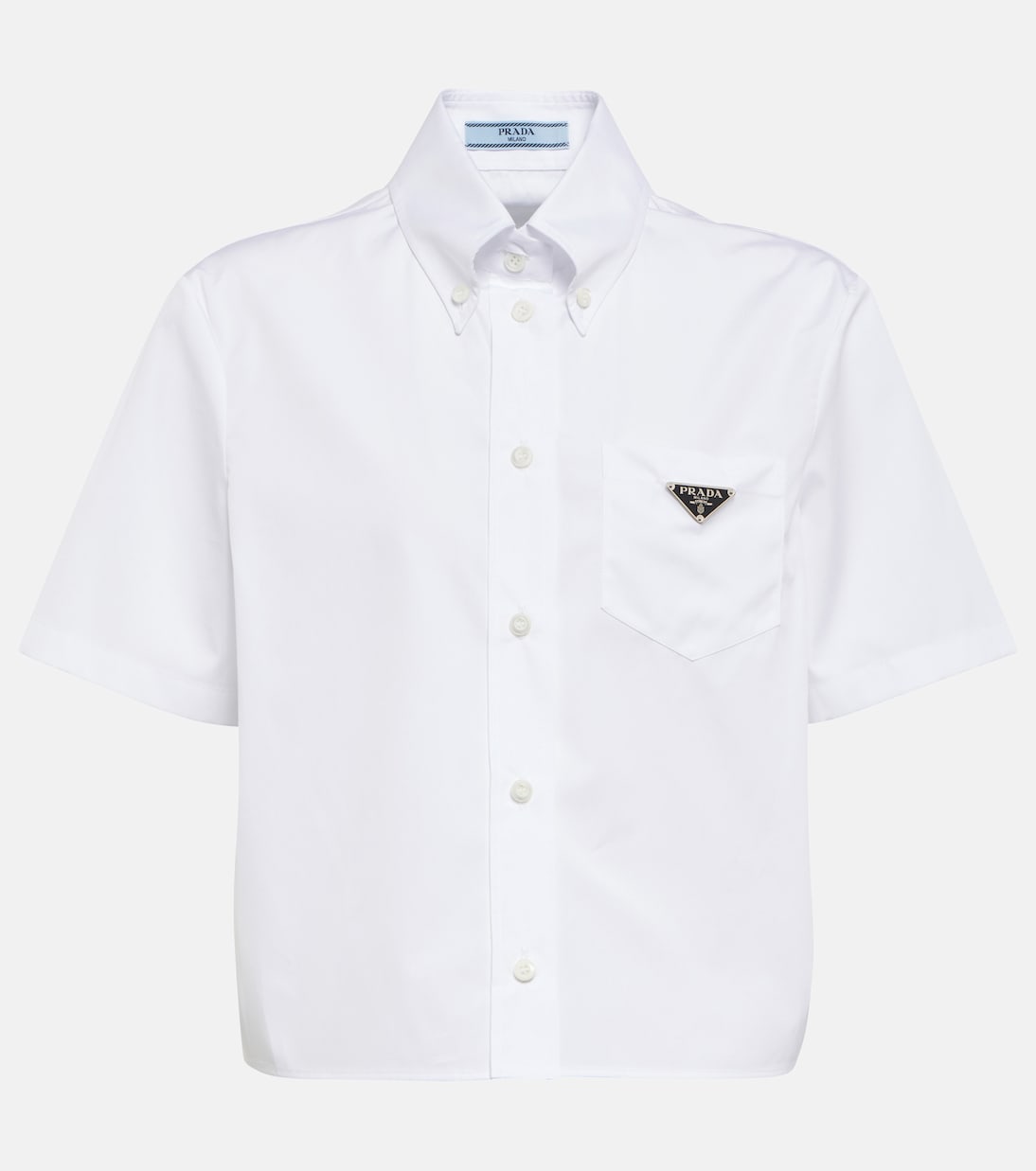 Chemise en coton à logo | Prada