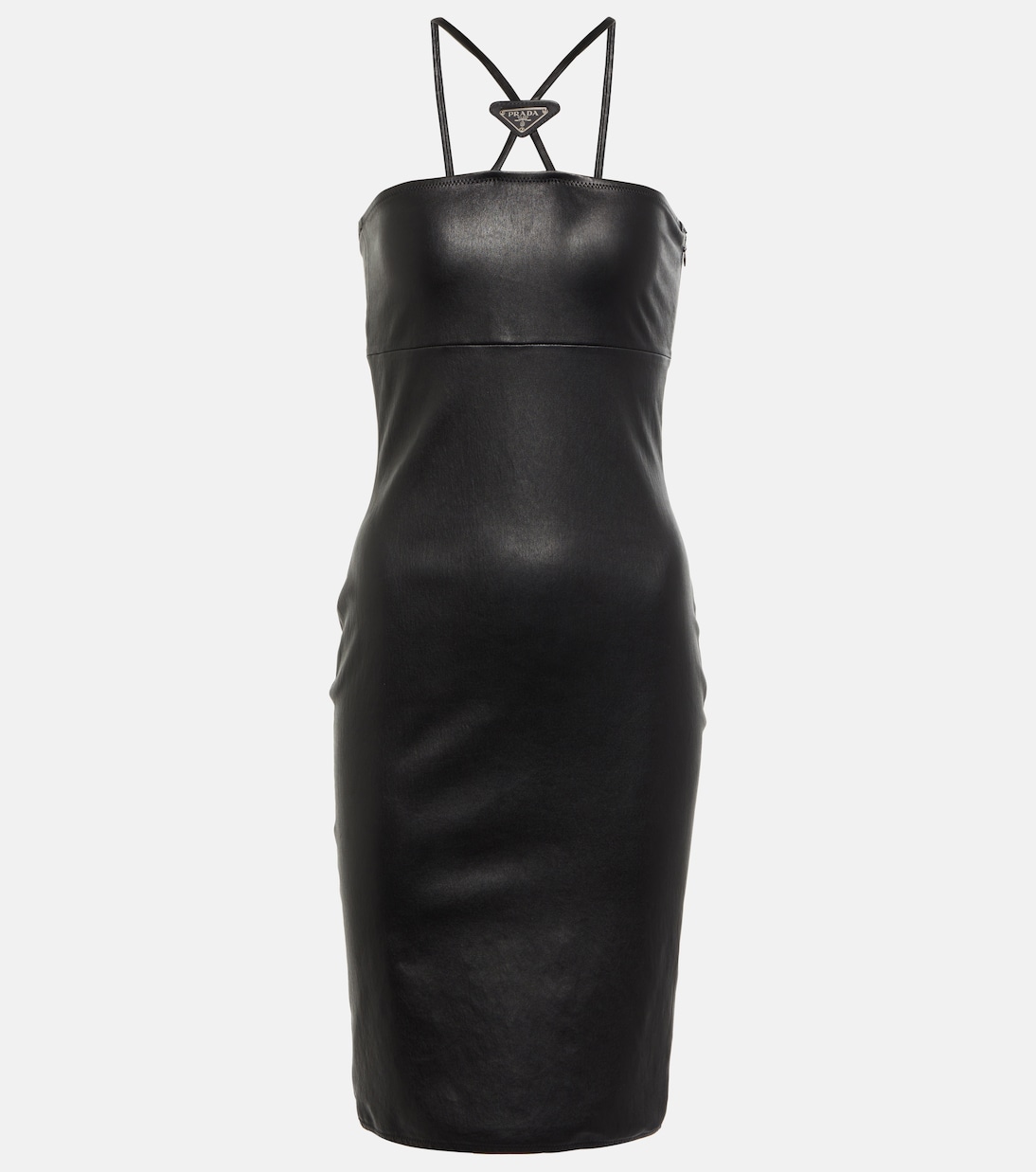 Prada leather dress sale