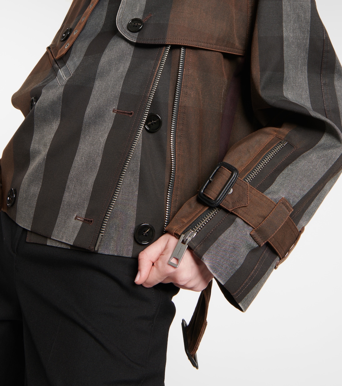Giacca in canvas a righe | Burberry