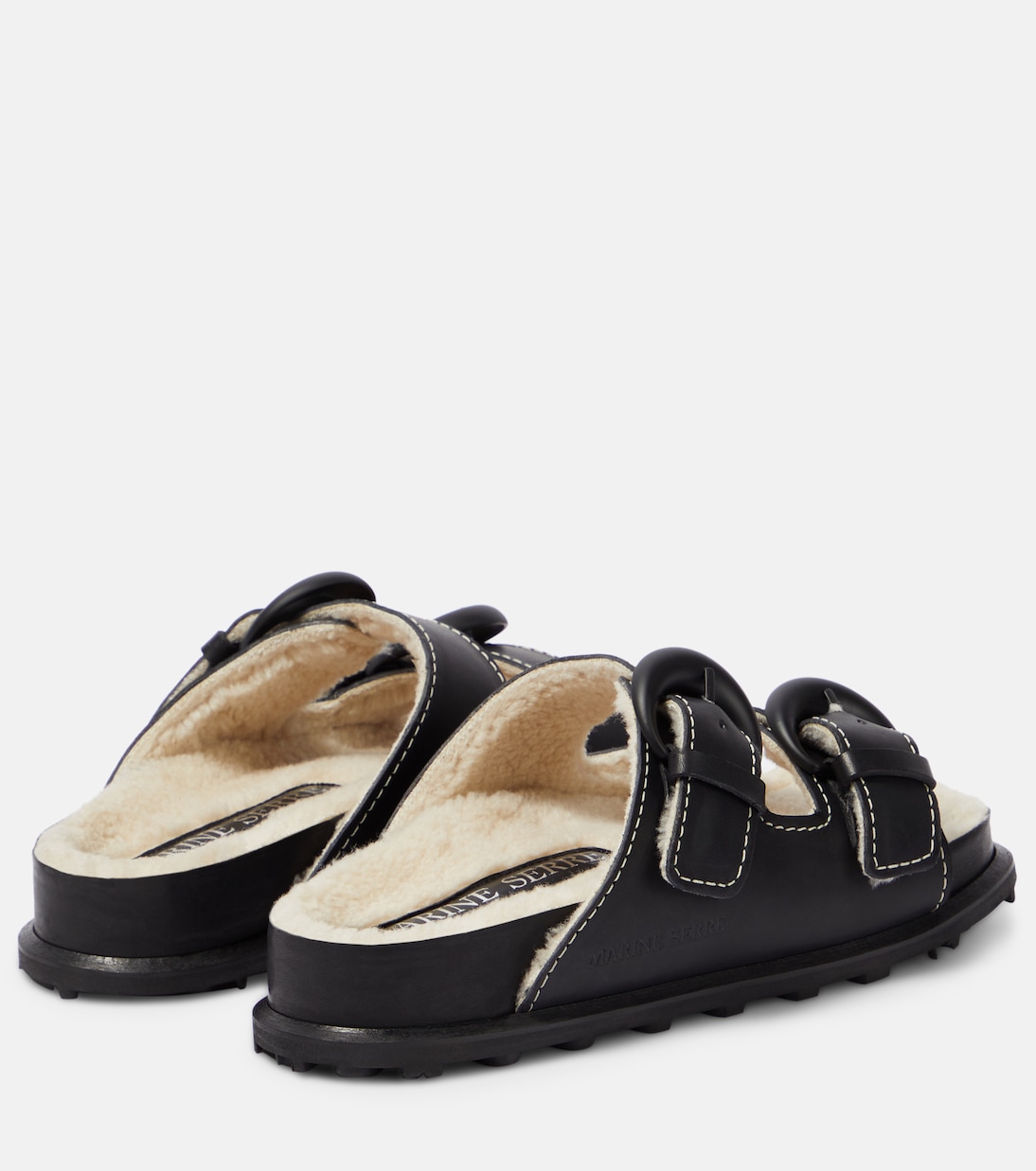 Leather slides | Marine Serre