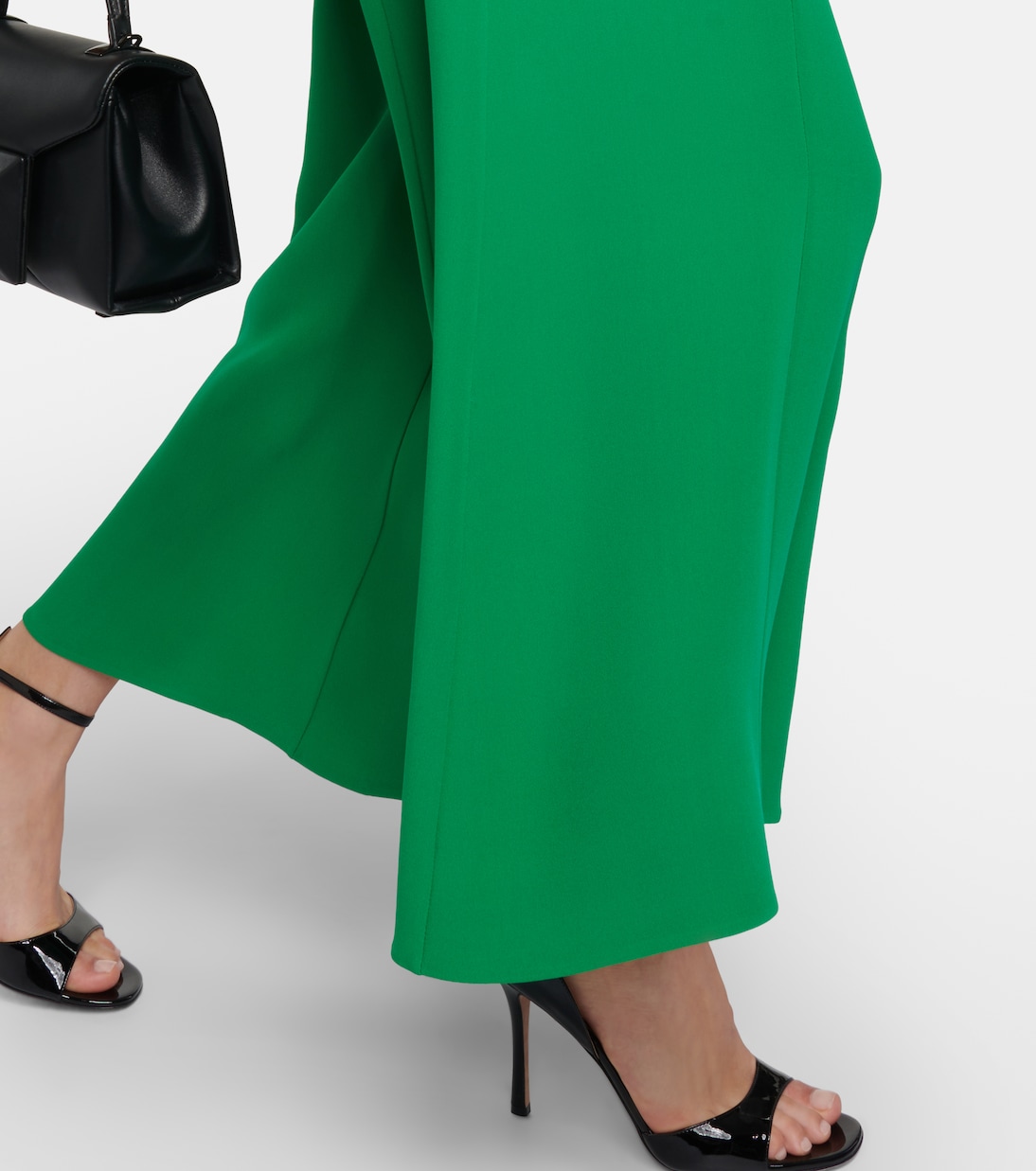 Jupe-culotte à taille mi-haute en soie | Valentino